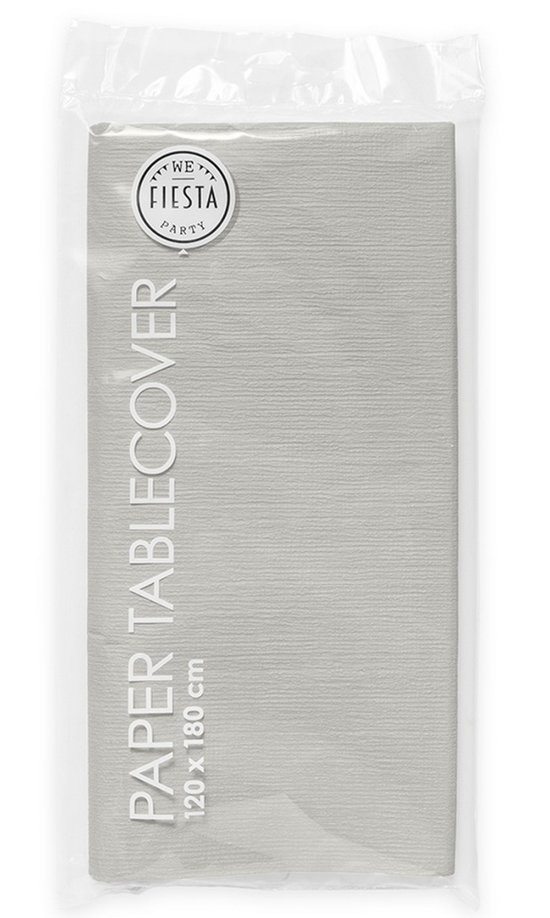 Party Paper Tablecover 120x180cm - Silver