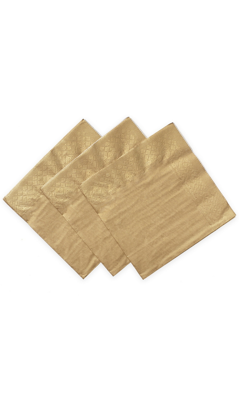 Napkins Luncheon Party 3-Ply 33x33cm 20pcs - Champagne