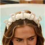 Hens Deluxe Pearl Bride Headband
