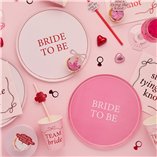 Hens Pink Bride To Be Paper Plates - 8pk