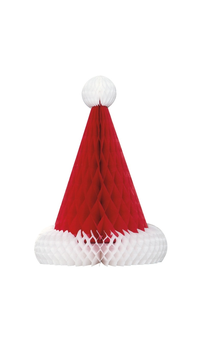 Christmas Santa Hat Honeycomb Centerpiece 30cm