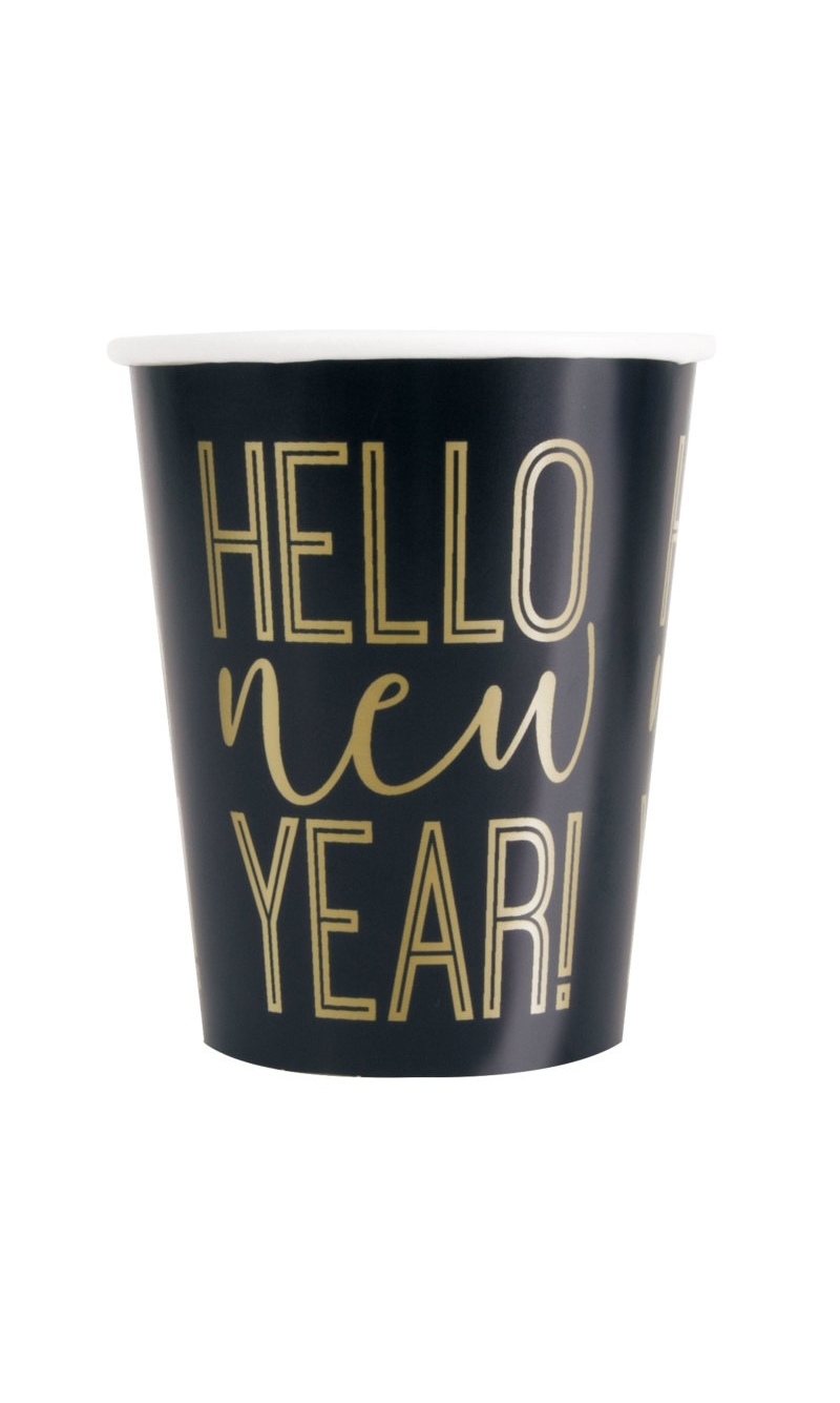 New Years Roaring 9oz (266ml) Paper Cups - 8pcs