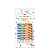 Birthday Candles with Holders (6651) - 20pk