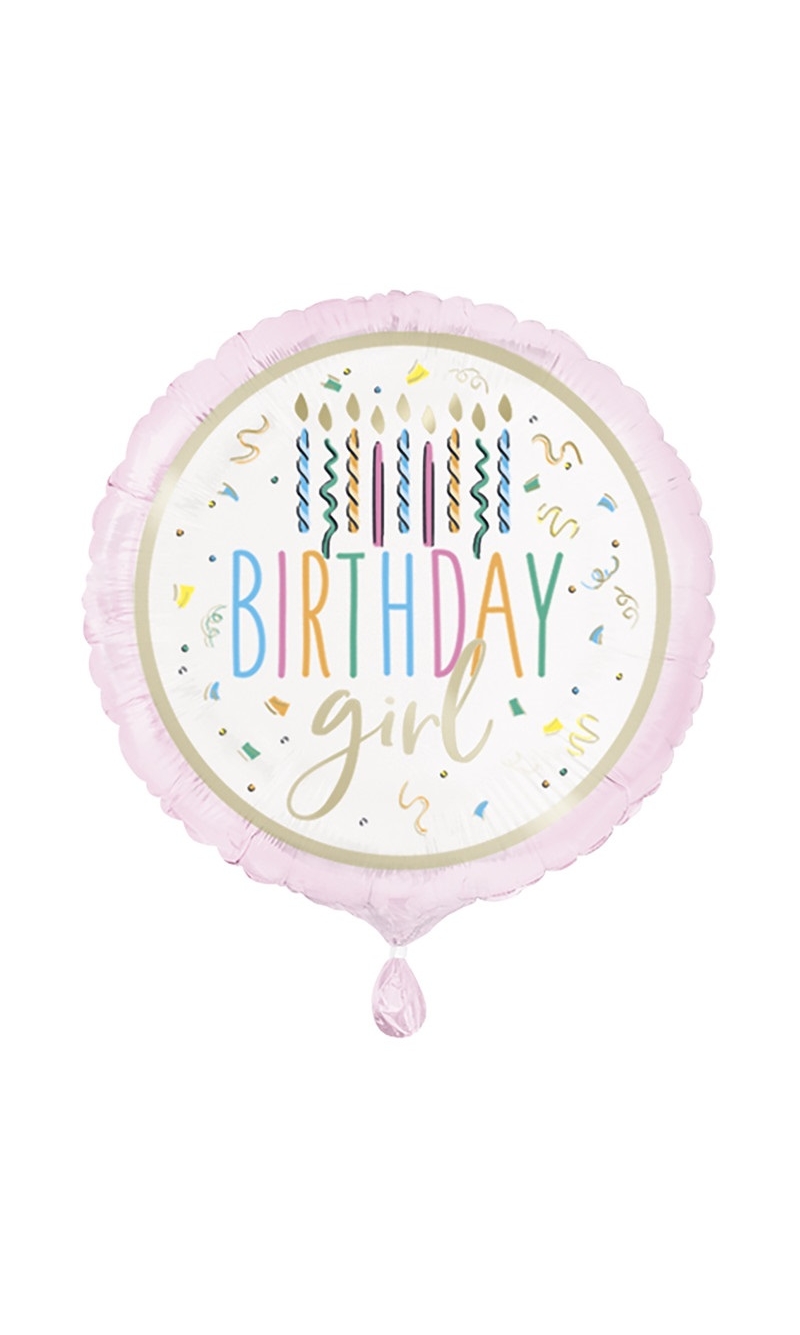 Birthday Girl Round 18 Inch Foil Balloon