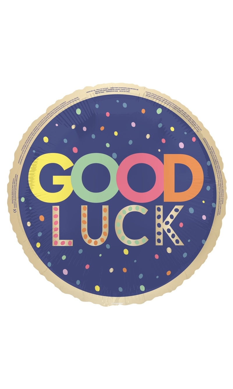 Good Luck Round 18 Inch Foil Balloon
