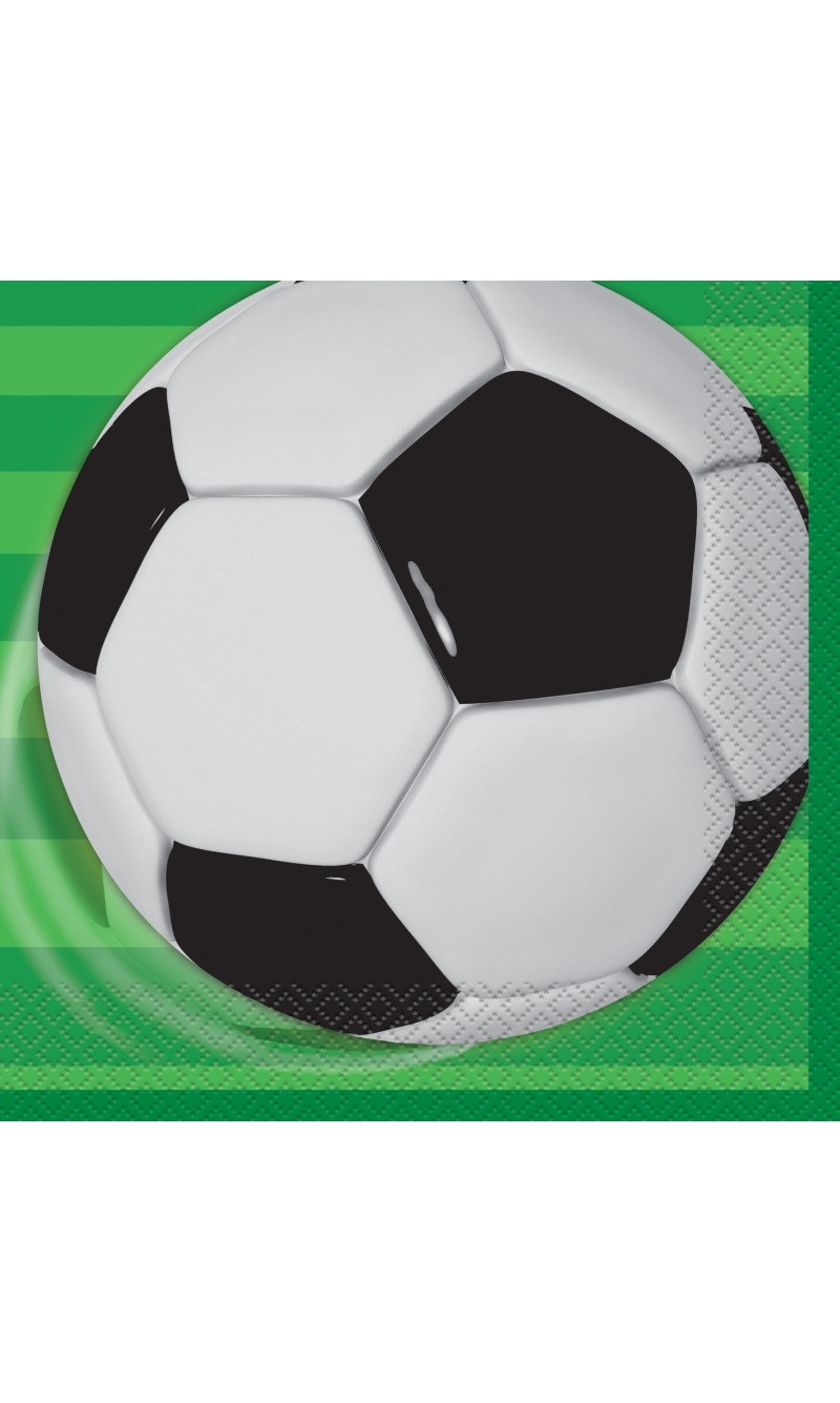 Football 3D Soccer Luncheon Napkins - 16pcs