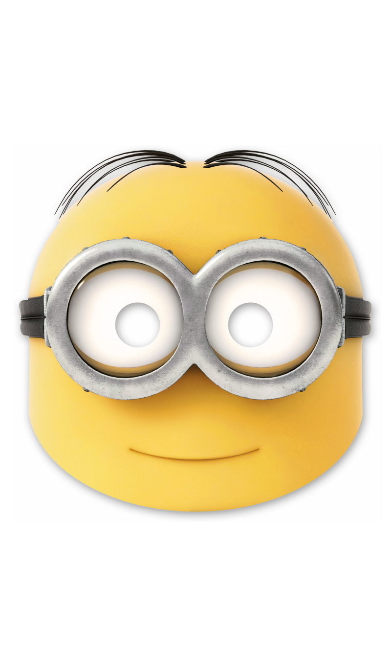 Minions The Rise Of Gru Die-Cut Paper Masks - 6pk
