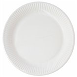 White Paper Plates 23cm Compostable Certified - 10pk