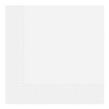 White Three-Ply Napkins 33x33cm Compostable Certified - 20pk