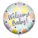 Welcome Baby Foil Balloon 18"/46cm - 1pk
