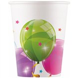 Sparkling Balloons FSC Paper Cups 200ml - 8pk