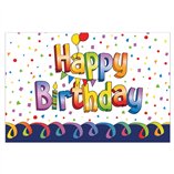 Multicolor Happy Birthday FSC Paper Plates Next Generation 20cm - 8pk