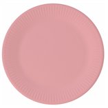 Pink FSC Paper Plates Next Generation 23cm - 8pk