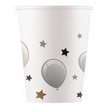 Milestone Happy Birthday FSC Paper Cups 200ml - 8pk