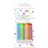 Birthday Candles with Holders (93527) - 20pk