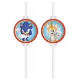 Sonic Speed FSC Medallion Paper Straws - 4pk
