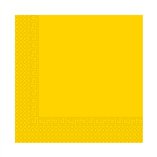Yellow FSC 3-Ply Napkins 33x33cm - 20pk