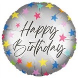 Happy Birthday / Let's Party Dual Faced Foil Balloon 18"/46cm - 1pk