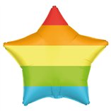 Rainbow Foil Balloon 18"/46cm - 1pk
