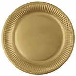 Gold FSC Paper Plates Next Generation 23cm - 8pk