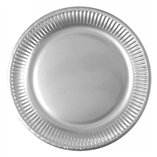 Silver FSC Paper Plates Next Generation 23cm - 8pk