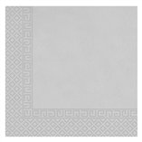 Silver FSC Three-ply paper napkins 33x33cm Silver - 20pk