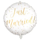 Just Married Foil Balloon 18"/46cm - 1pk