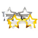 Party Paper Eye Glasses (2 Gold & 2 Silver) - 4pk