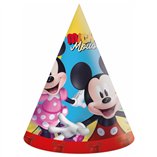 Mickey Jump Into Fun FSC Party Hats - 6pk