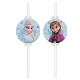 Frozen Idyllic Wonder FSC Medallion Paper Drinking Straws - 4pk