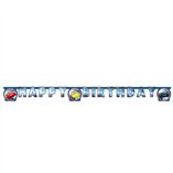 Cars Victory is Mine FSC Happy Birthday Die-Cut Paper Banner - 1pk