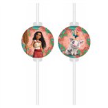 Moana II Sailing Spirit FSC Medallion Paper Straws - 4pk