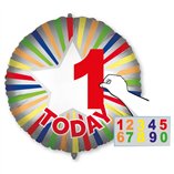 Personalised Bright Colors Foil Balloon 18"/46cm - 1pk