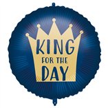 King for the Day Crown Foil Balloon 18"/46cm - 1pk
