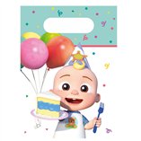 Cocomelon Birthday FSC Paper Party Bags - 4pk