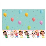 Cocomelon Birthday Plastic Tablecover 120x180cm - 1pk