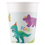 Dino Party FSC Paper Cups 200ml - 8pk