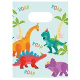 Dino Party FSC Paper Party Bags - 4pk