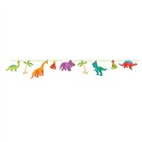 Dino Party FSC Paper Silhouette Banner - 1pk