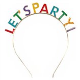 Let’s Party Metallic Tiara Headband - 1pk