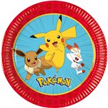 Pokemon Paper Plates 20cm - 8pcs