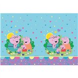 Peppa Pig Made With Love Plastic Tablecover 120x180cm - 1pk