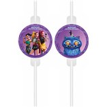 K-Pop Demon Hunters Medallion Paper Straws - 4pk