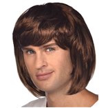 Brown 70s Style Wig - Adult One Size